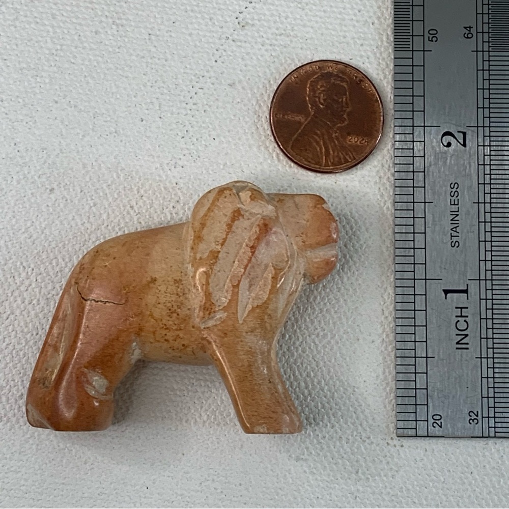Kisii Soapstone Hand Carved Lion Figurine Stone Cat Carving Animal Figure 2” - Picture 14 of 14
